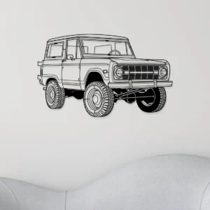 Ford Bronco Ranger Metal Art, Rugged Off-Road Decor, Vintage 4x4 Sign, Adventure Seeker Gift