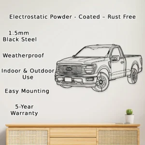 Ford F150 Metal Art, Legendary Pickup Truck Decor, Automotive Garage Sign, Truck Enthusiast Gift