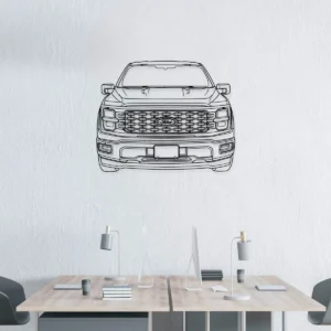 Ford F150 Metal Wall Art, Iconic Truck Silhouette, Garage Decor Sign, Pickup Owner Gift