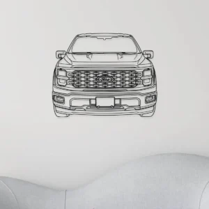 Ford F150 Metal Wall Art, Iconic Truck Silhouette, Garage Decor Sign, Pickup Owner Gift