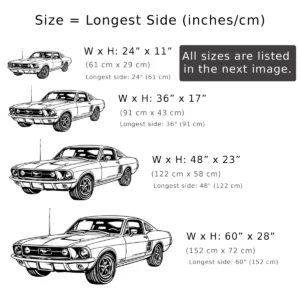 Ford Mustang 1967 Fastback Metal Wall Decor, Iconic American Muscle Art, Retro Car Enthusiast Gift, Garage Sign