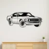 Black metal Ford Mustang 1969 Boss 429 wall art