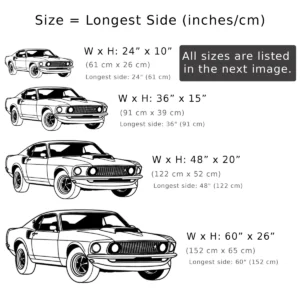 Ford Mustang 1969 Boss 429 Metal Art, Classic Muscle Car Silhouette, Vintage Garage Decor, Enthusiast Gift