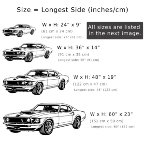 Ford Mustang 1969 Boss 429 Metal Art, Iconic American Muscle Car Decor, Retro Garage Sign, Classic Car Lover Gift