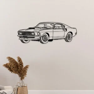 Ford Mustang 1969 Boss 429 Metal Sign, Legendary American Muscle, Vintage Car Art, Enthusiast Decor