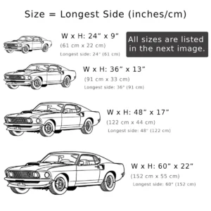 Ford Mustang 1969 Boss 429 Metal Sign, Legendary American Muscle, Vintage Car Art, Enthusiast Decor