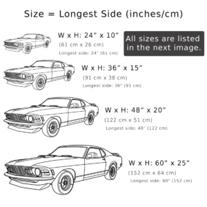 Ford Mustang 1970 Mach Metal Art, Vintage Muscle Car Decor, Garage Wall Sign, Classic Car Gift