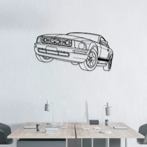 Ford Mustang 4.0i Metal Art, American Muscle Car Decor, Modern Garage Sign, Car Lover Gift