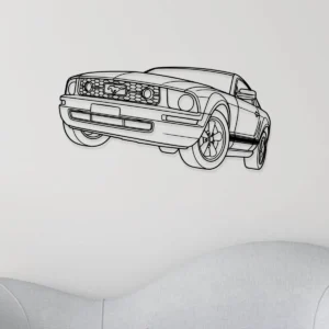 Ford Mustang 4.0i Metal Art, American Muscle Car Decor, Modern Garage Sign, Car Lover Gift