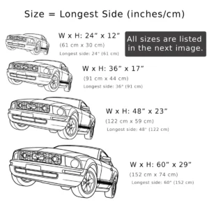 Ford Mustang 4.0i Metal Art, American Muscle Car Decor, Modern Garage Sign, Car Lover Gift