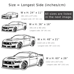 Ford Mustang Dark Horse Metal Art, Aggressive Muscle Car Decor, Modern Garage Sign, Performance Enthusiast Gift