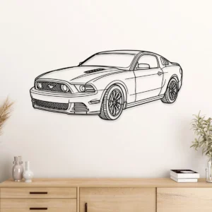 Ford Mustang GT Coupe Metal Art, Legendary Pony Car Decor, Garage Wall Sign, Muscle Car Gift