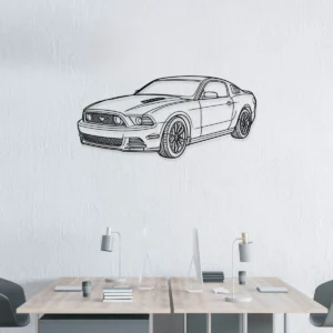 Ford Mustang GT Coupe Metal Art, Legendary Pony Car Decor, Garage Wall Sign, Muscle Car Gift