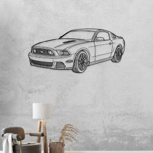 Ford Mustang GT Coupe Metal Art, Legendary Pony Car Decor, Garage Wall Sign, Muscle Car Gift