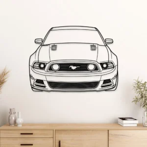 Ford Mustang GT Metal Art, Classic Muscle Car Silhouette, Garage Wall Decor, Car Enthusiast Gift