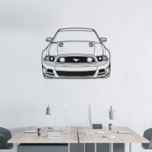 Ford Mustang GT Metal Art, Classic Muscle Car Silhouette, Garage Wall Decor, Car Enthusiast Gift