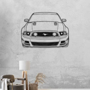Ford Mustang GT Metal Art, Classic Muscle Car Silhouette, Garage Wall Decor, Car Enthusiast Gift