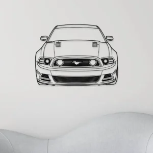 Ford Mustang GT Metal Art, Classic Muscle Car Silhouette, Garage Wall Decor, Car Enthusiast Gift