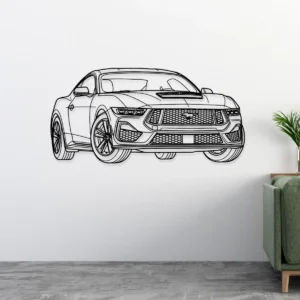 Ford Mustang GT Metal Wall Art, Modern Muscle Car Decor, Garage Man Cave Sign, Auto Enthusiast Gift