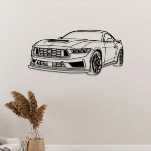 Ford Mustang Metal Wall Art, Iconic Car Silhouette, Garage Man Cave Decor, Auto Enthusiast Gift