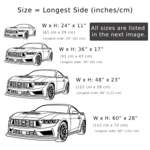Ford Mustang Metal Wall Art, Iconic Car Silhouette, Garage Man Cave Decor, Auto Enthusiast Gift