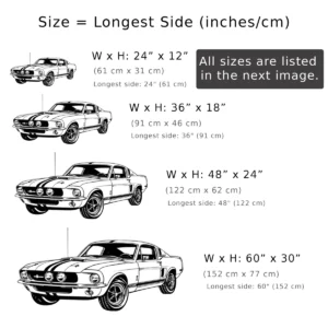 Ford Mustang Shelby GT500 Metal Art, 1967 Classic Car Decor, Iconic Muscle Sign, Automotive Enthusiast Gift