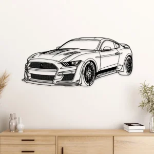 Ford Mustang Shelby GT500KR Metal Art, Legendary Muscle Car Decor, Garage Wall Sign, Enthusiast Gift