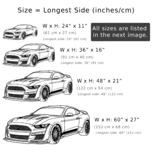 Ford Mustang Shelby GT500KR Metal Art, Legendary Muscle Car Decor, Garage Wall Sign, Enthusiast Gift