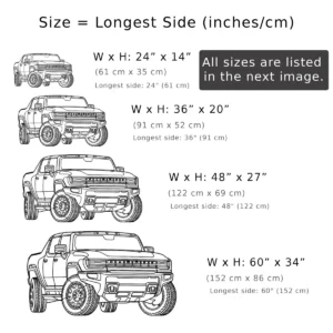 GMC Hummer EV Metal Art, Electric Truck Silhouette, Off-Road Garage Decor, Adventure Lover Gift