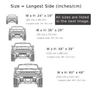 GMC Hummer EV Metal Wall Art, Electric Truck Silhouette, Modern Garage Decor, Off-Road Fan Gift