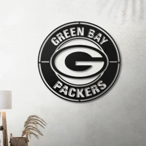 Green Bay Packers Metal Logo, Iconic NFL Emblem Art, Optional LED Game Day Decor, Ultimate Fan Gift