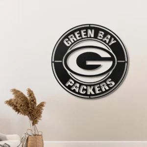 Green Bay Packers Metal Logo, Iconic NFL Emblem Art, Optional LED Game Day Decor, Ultimate Fan Gift