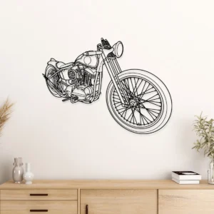 Harley Davidson Sportster metal wall art silhouette