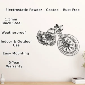 Harley Davidson Sportster Metal Art, Iconic Motorcycle Decor, Garage Wall Sign, Biker Enthusiast Gift