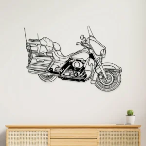 Harley Davidson Touring Metal Art, Grand American Motorcycle Decor, Open Road Sign, Rider Gift