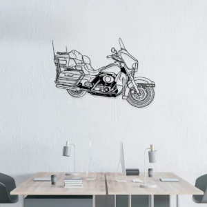 Harley Davidson Touring Metal Art, Grand American Motorcycle Decor, Open Road Sign, Rider Gift