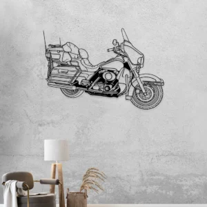 Harley Davidson Touring Metal Art, Grand American Motorcycle Decor, Open Road Sign, Rider Gift