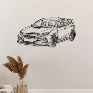 Honda Civic Type R Metal Wall Art, Iconic Hot Hatch Art, JDM Garage Decor, Performance Car Gift