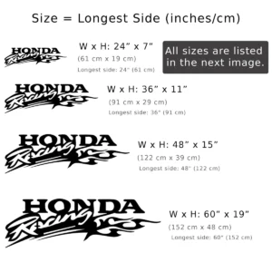 Honda Racing Metal Logo, Dynamic Flame Wall Art, RGB LED Garage Decor, Motorsport Fan Gift