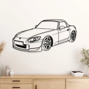 Honda S2000 Metal Wall Art, Iconic Roadster Silhouette, JDM Garage Decor, Car Guy Gift