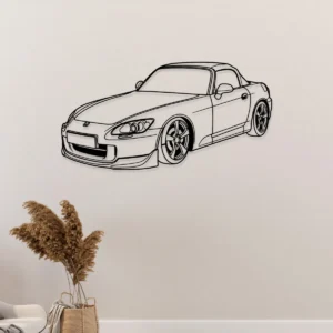 Honda S2000 Metal Wall Art, Iconic Roadster Silhouette, JDM Garage Decor, Car Guy Gift