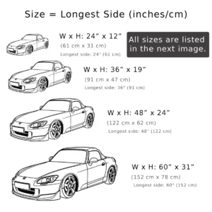 Honda S2000 Metal Wall Art, Iconic Roadster Silhouette, JDM Garage Decor, Car Guy Gift