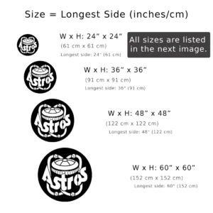 Houston Astros Metal Logo Art, MLB Team Wall Decor, LED Game Day Sign, Baseball Fan Gift