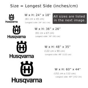 Husqvarna Metal Logo, Iconic Swedish Off-Road Art, LED Garage Sign, Motorcycle Rider Gift