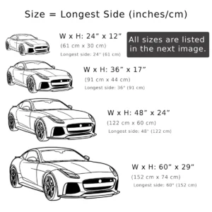 Jaguar F Type R Metal Wall Art, Dynamic Sports Car Silhouette, Garage Decor Sign, Luxury Car Gift