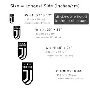 Juventus Metal Logo Sign, Iconic Football Club Art, LED Game Room Decor, Soccer Fan Gift