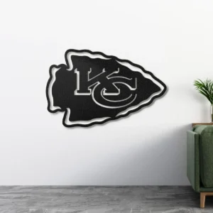 Kansas City Chiefs Metal Logo Art, Arrowhead NFL Decor, LED Game Day Sign, Football Fan Present