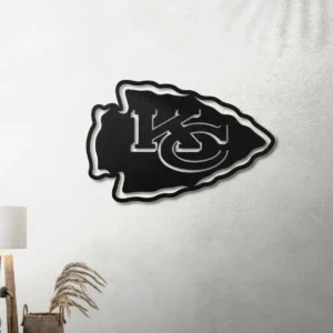 Kansas City Chiefs Metal Logo Art, Arrowhead NFL Decor, LED Game Day Sign, Football Fan Present