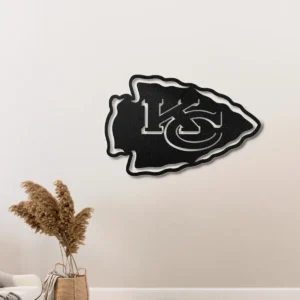 Kansas City Chiefs Metal Logo Art, Arrowhead NFL Decor, LED Game Day Sign, Football Fan Present