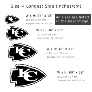 Kansas City Chiefs Metal Logo, Electrifying NFL Wall Art, Backlit Game Room Decor, Football Fan Gift Idea